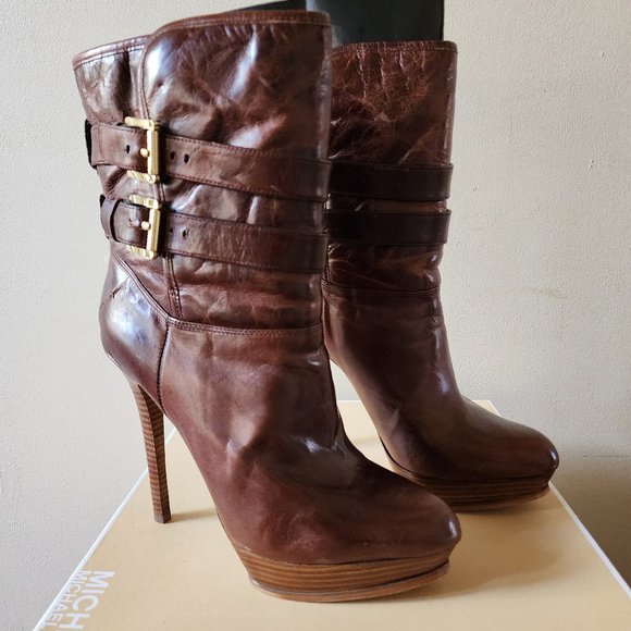 Michael Kors Mae boot mocha - Picture 1 of 4